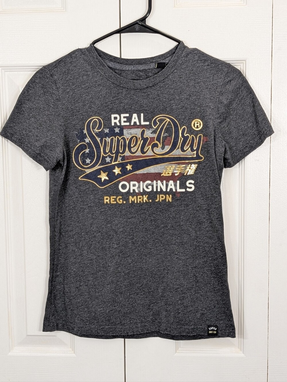 SuperDry&Co - 'Real Originals' Flag Tee - Size US 2